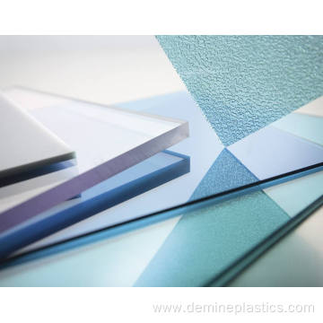 Plastic material sheet embossed clear polycarbonate sheet